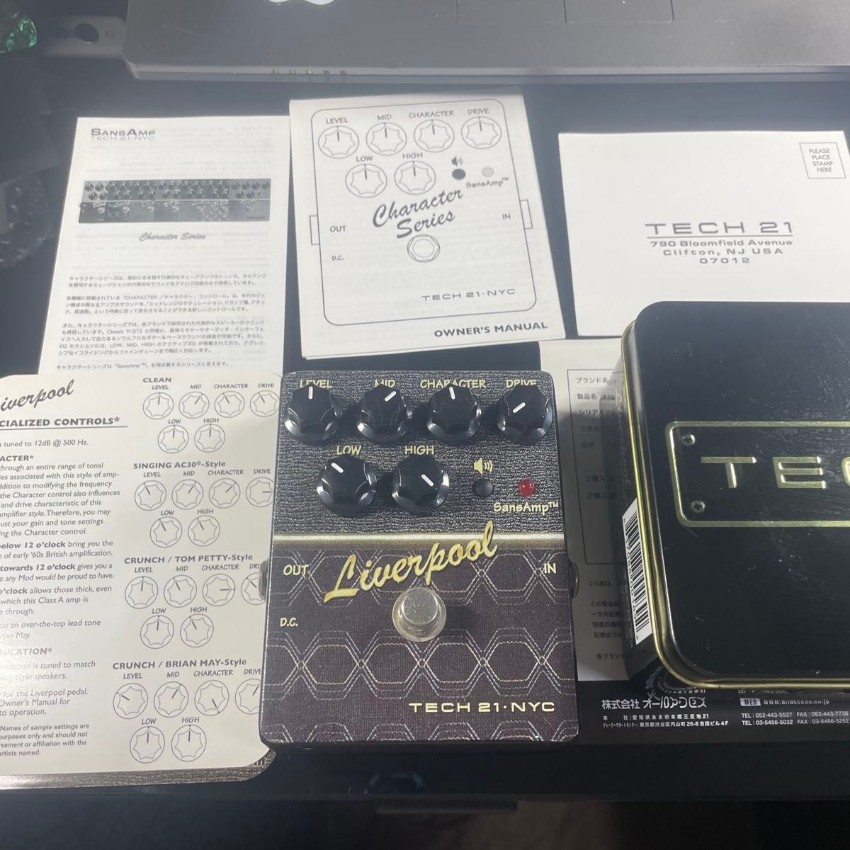 Tech 21 Liverpool Guitar Bass Effects Pedal Analog Used