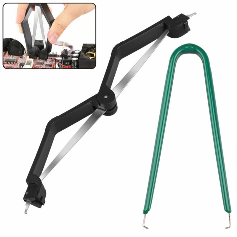 Set Chip extractor U Type Flat IC Component Puller Equipment Plier