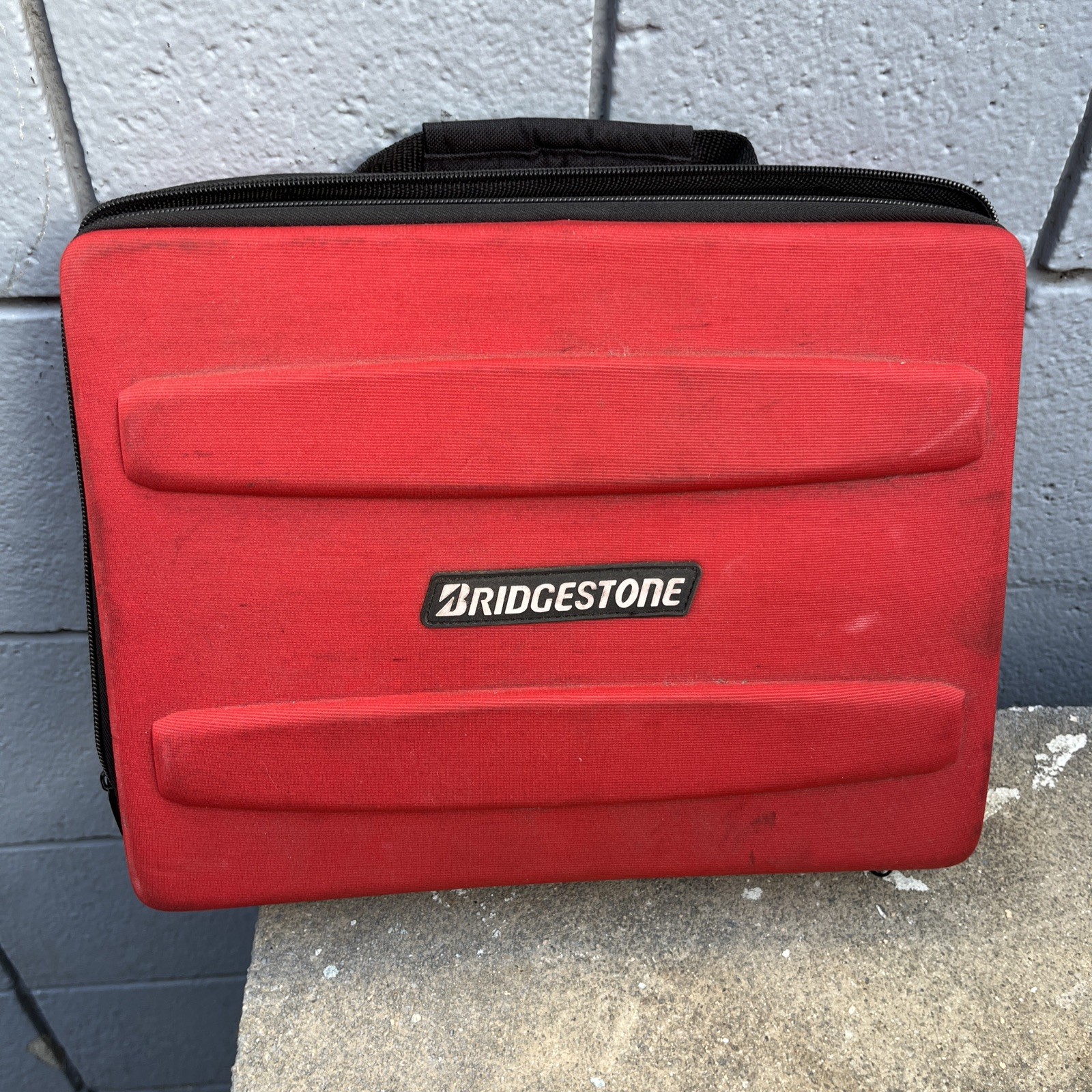 Bridgestone Auto Emergency Red Kit/Case w/ Jumper Cables & Reflectors