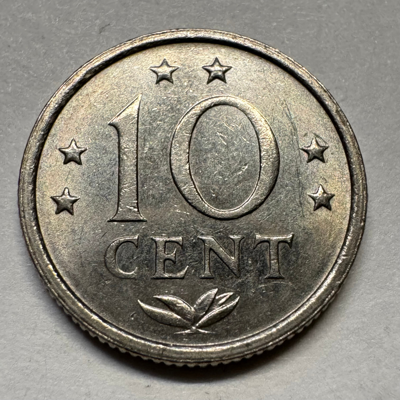 1981 Netherlands 10 Cents - Beautiful Coin - #A-084-B