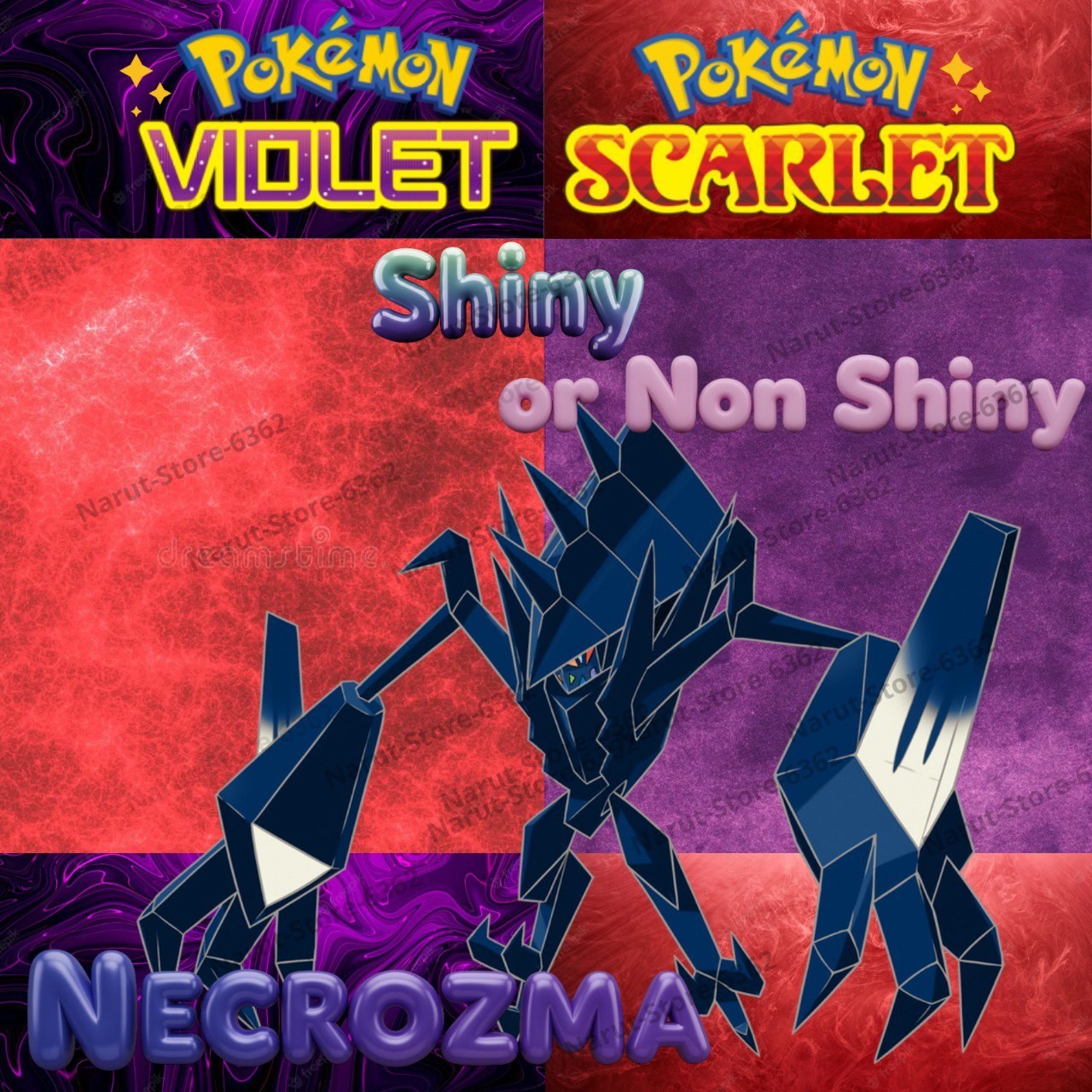 NECROZMA🔥SHINY OR NON SHINY🔥CUSTOM OR UNTOUCHED🔥 FOR POKÉMON SCARLET & VIOLET