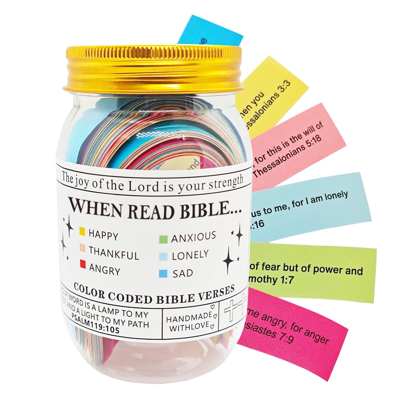 Bible Verse Hope & Prayer Jar - Creative Christmas Stocking Stuffer & Color