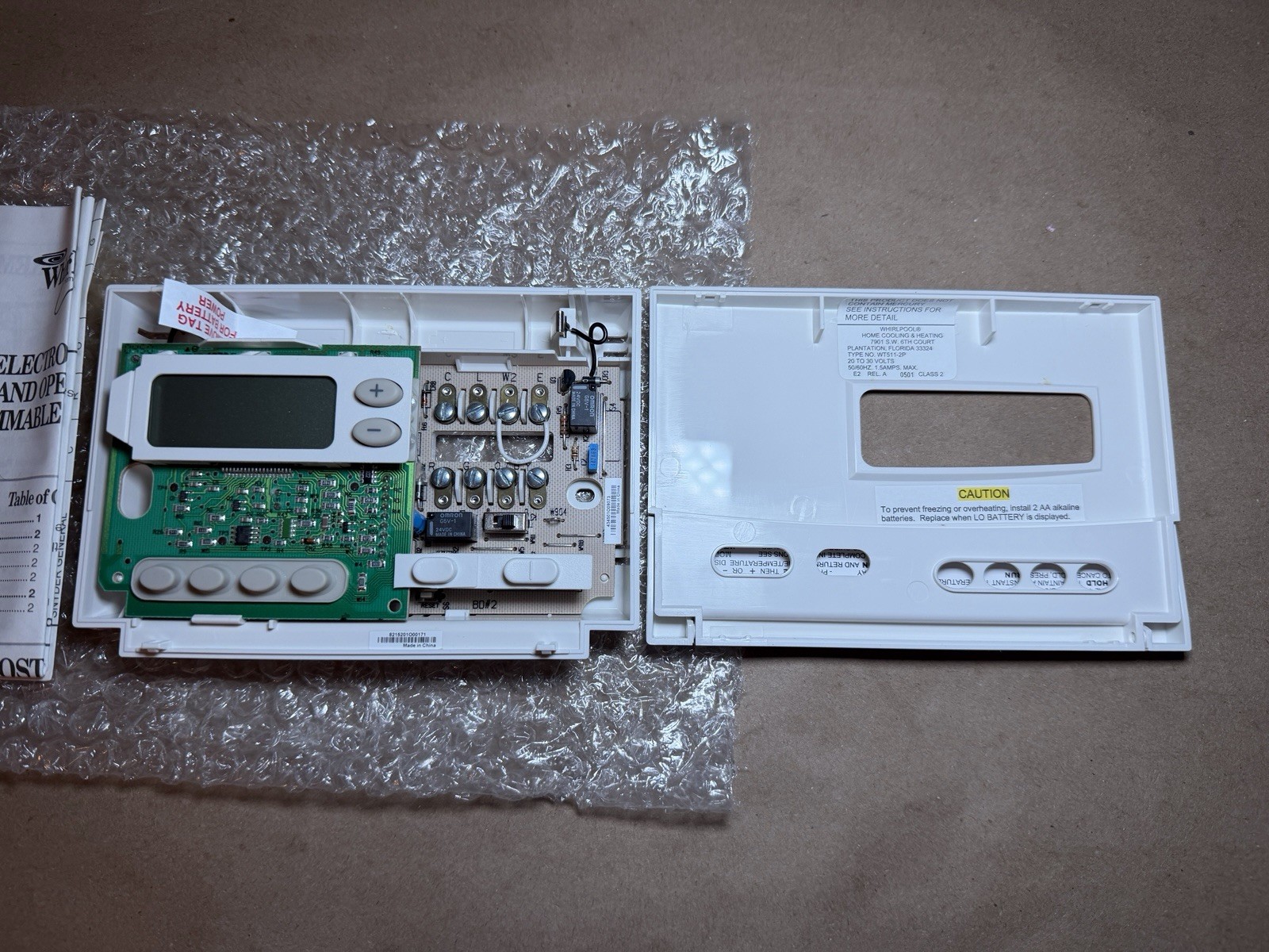 Whirlpool WT511-2P Programmable Thermostat | Open Box