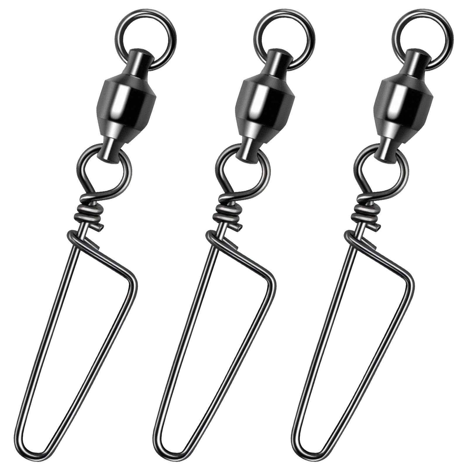 Alwonder 10-Pack Fishing Snap Swivels, High #0-26LB-10pcs-Extra Inventory