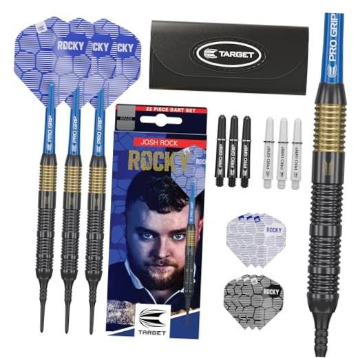 Josh Rock Soft Tip Darts, 18G Brass Darts, | Pixel Soft Tips, Player Edition