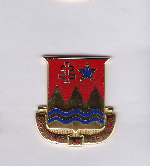 US Army 707th Support Bn Quartermaster QM Supply crest DUI badge G-23