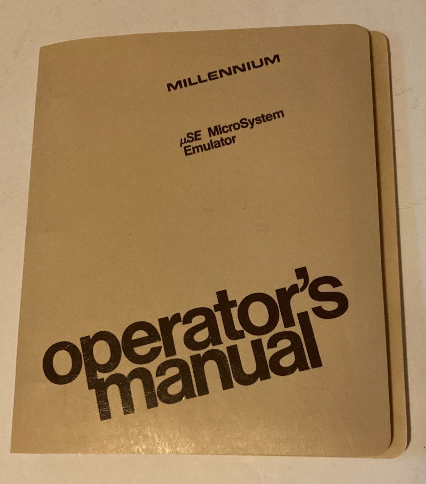 Millennium uSE MicroSystem Emulator Operator's Manual (87000040)