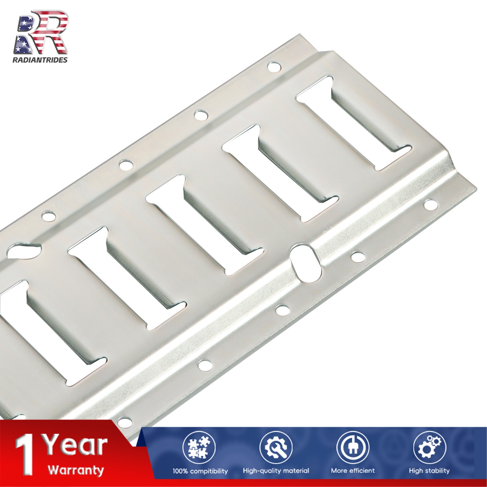 Silver E Track Rail Kit 4 Pieces 5 Foot Length For Utility Cargo Van Tie Down