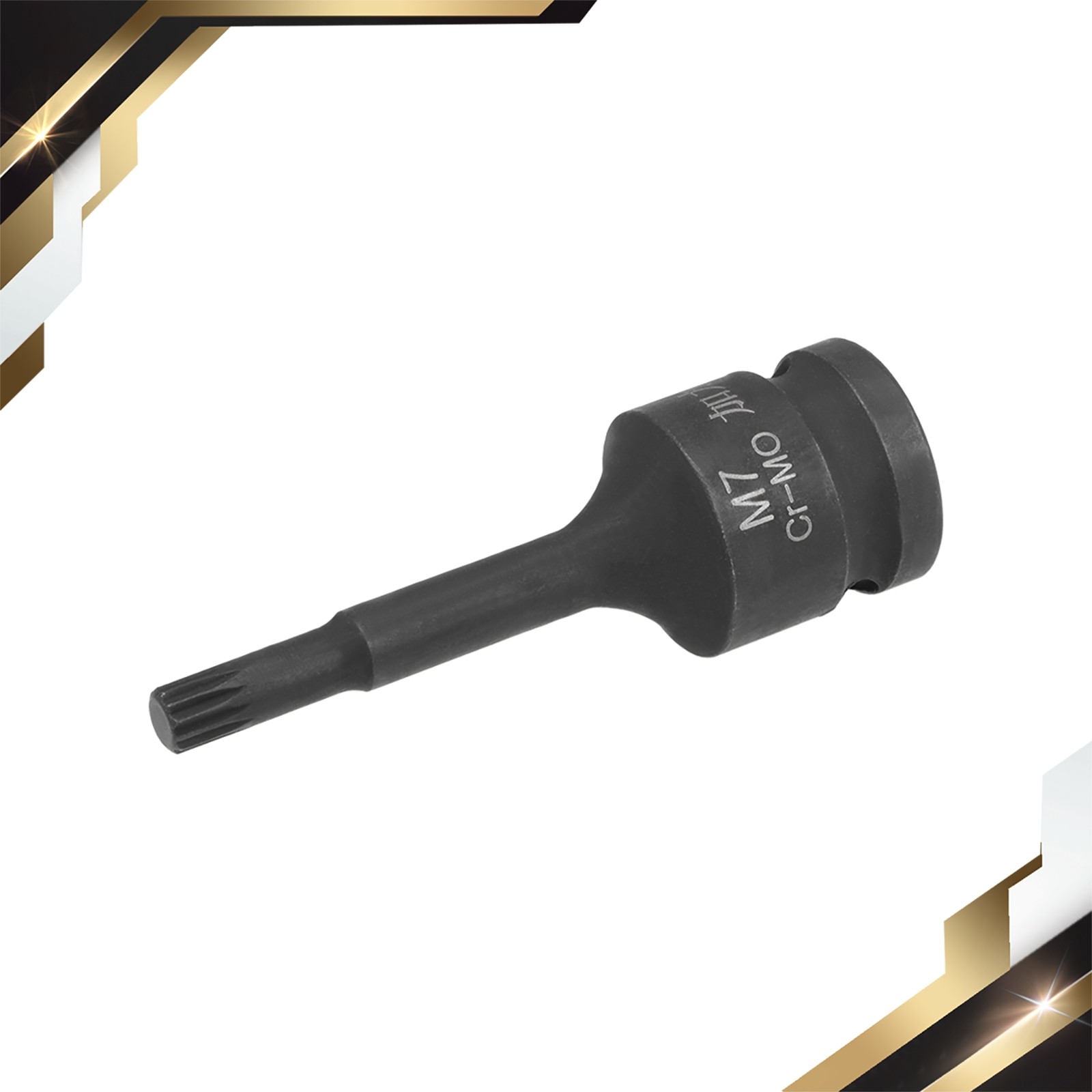 1/2 Inch Drive M7 Impact Socket Cr-Mo Steel 78mm Length