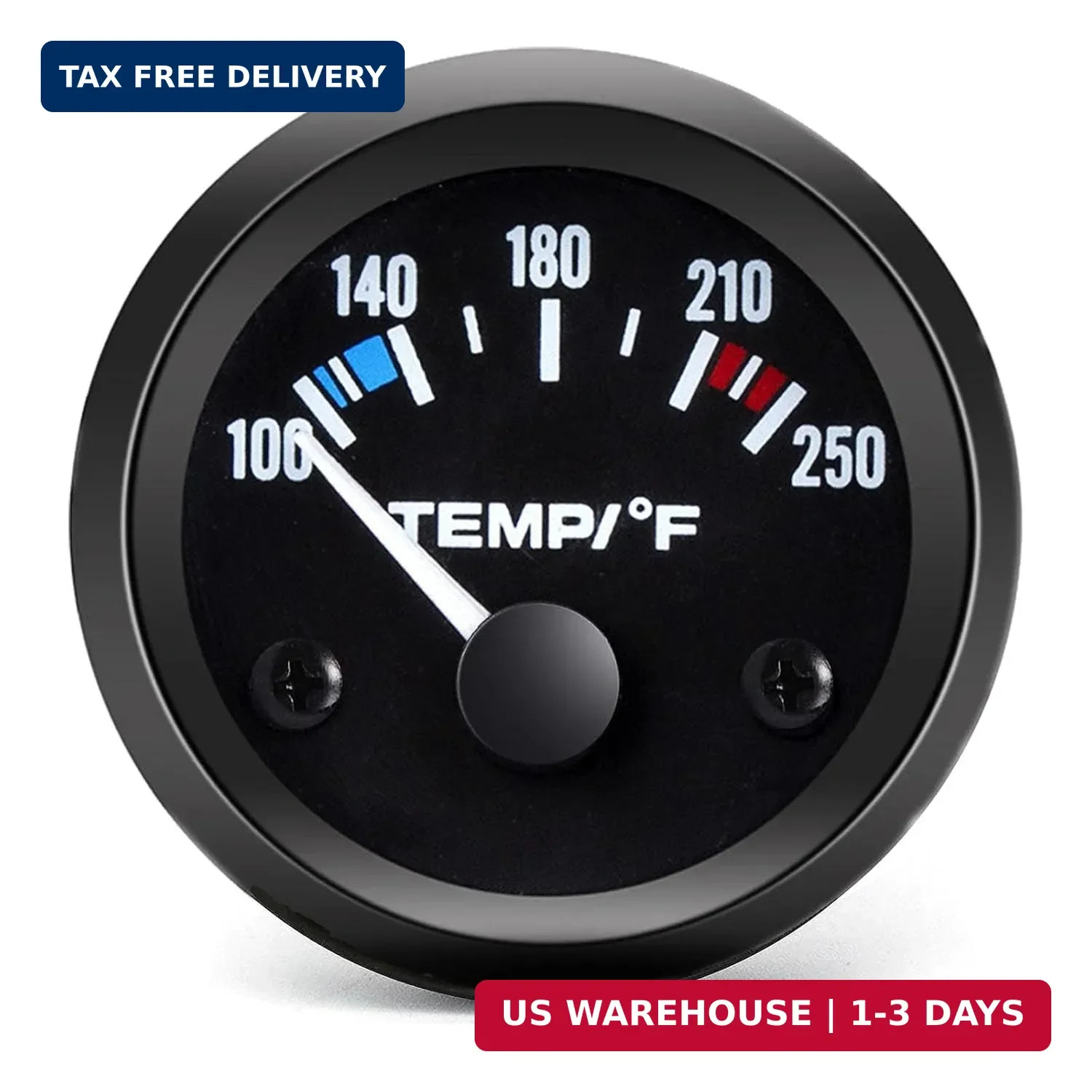 2" Water Temperature Gauge, 12V Digital Temp Meter Kit | 52mm 100-250℉ with Sens