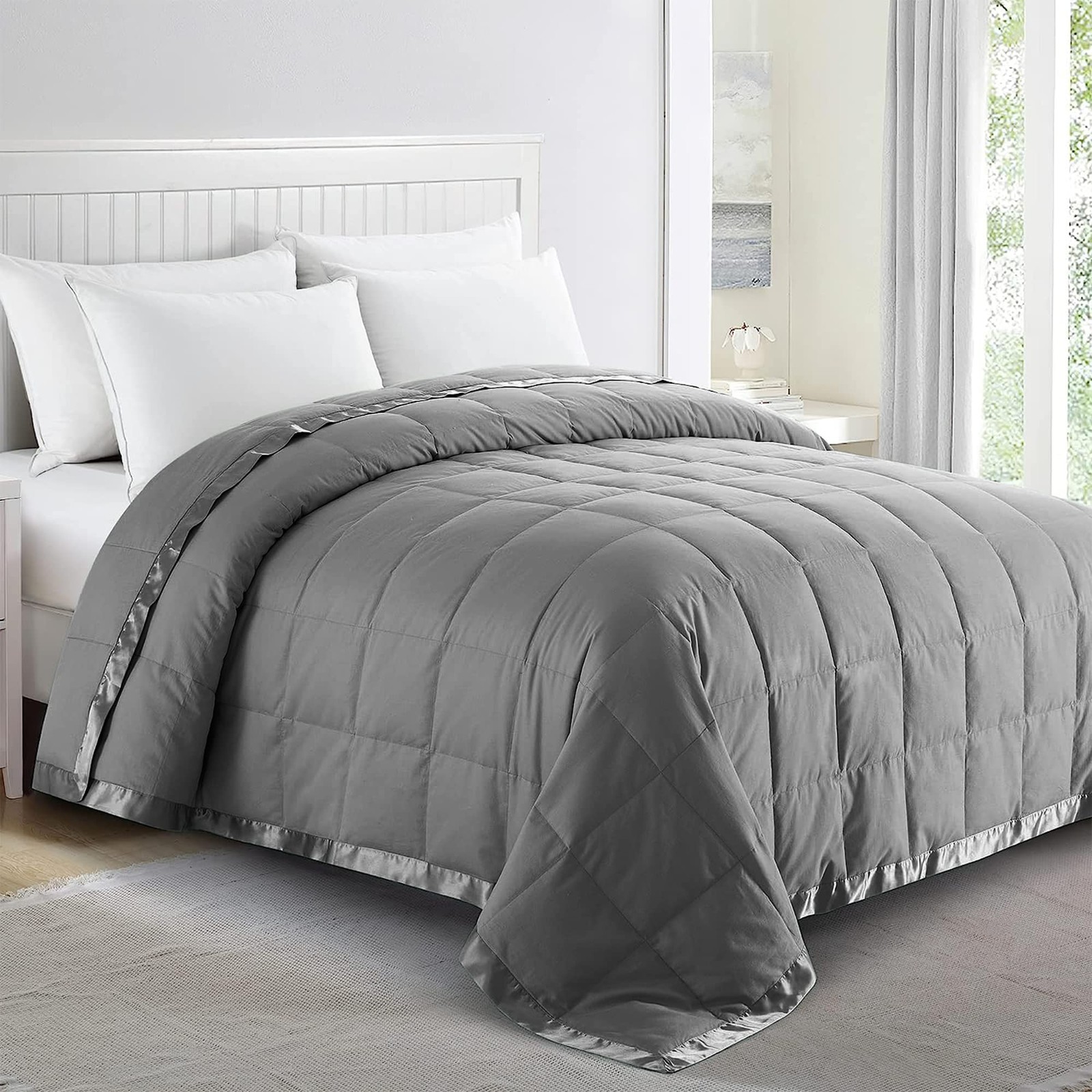 puredown® Blankets King Size - Soft Lightweight Down Blanket for Bed, Cozy Wa...