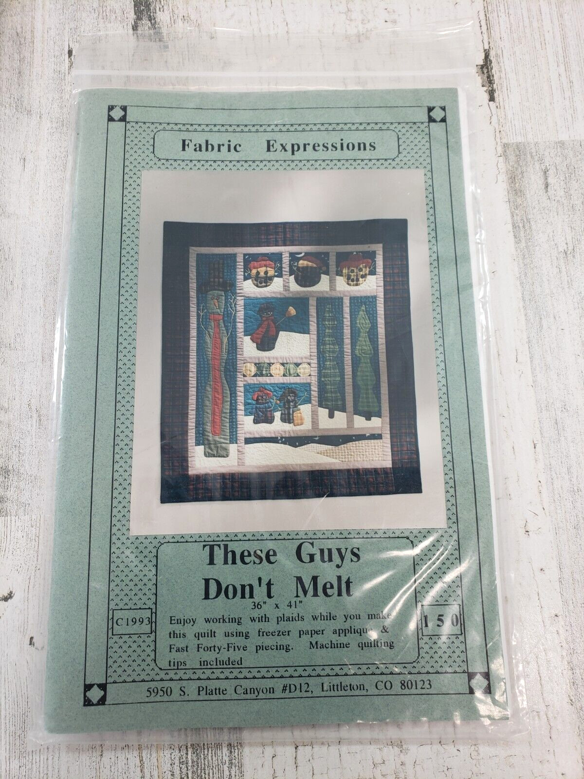 Fabric Expressions These Guys Don't Melt Quilt Pattern Working with Plaids
