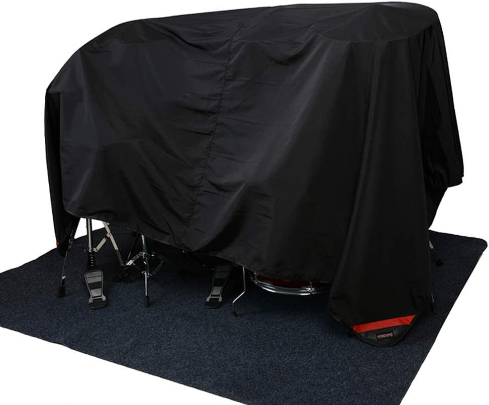 Drum Set Dust Cover Water-Resistant Nylon Cover with Sewn-In Weighted Corners, 8