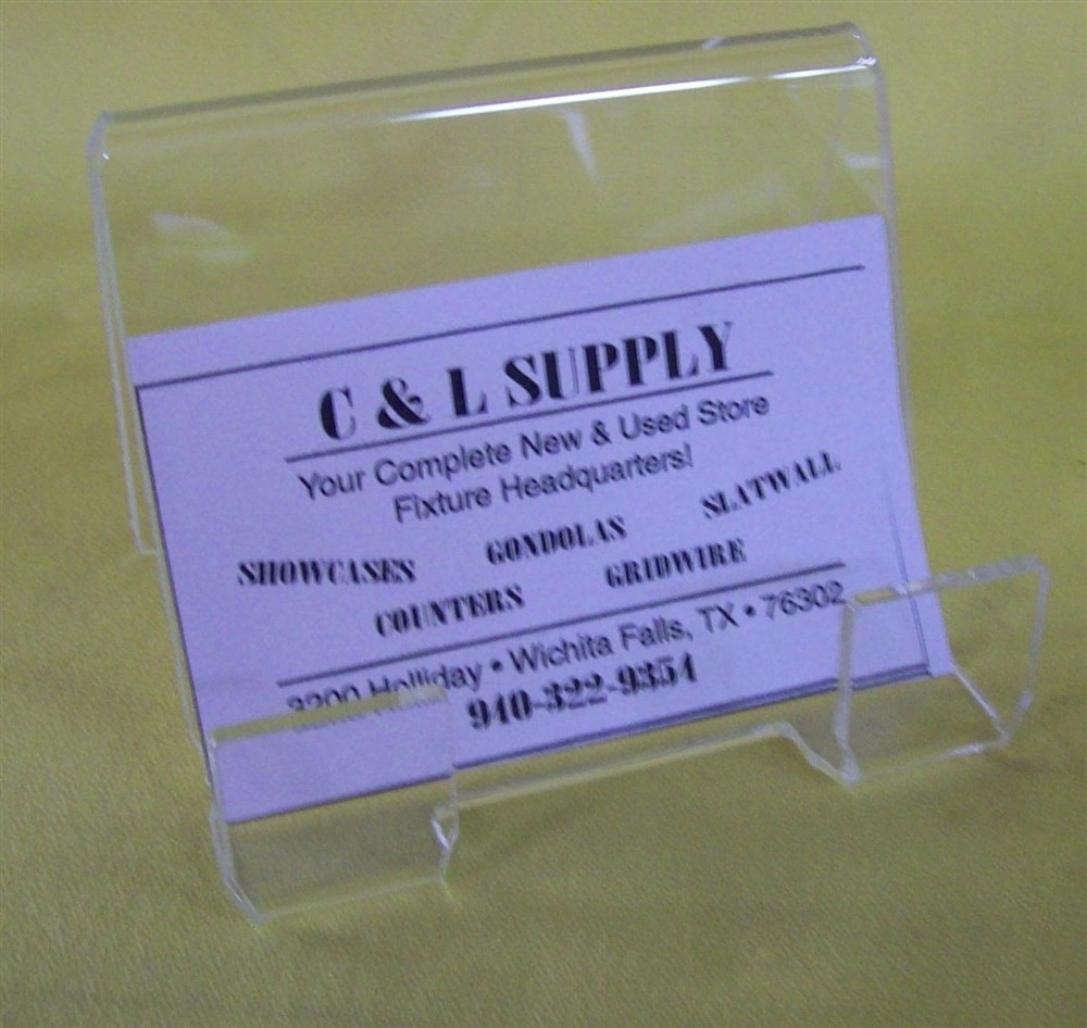 Store Display Fixtures 2 NEW 4"W x 3"H WITH 1" OPENING ACRYLIC DISPLAY EASELS