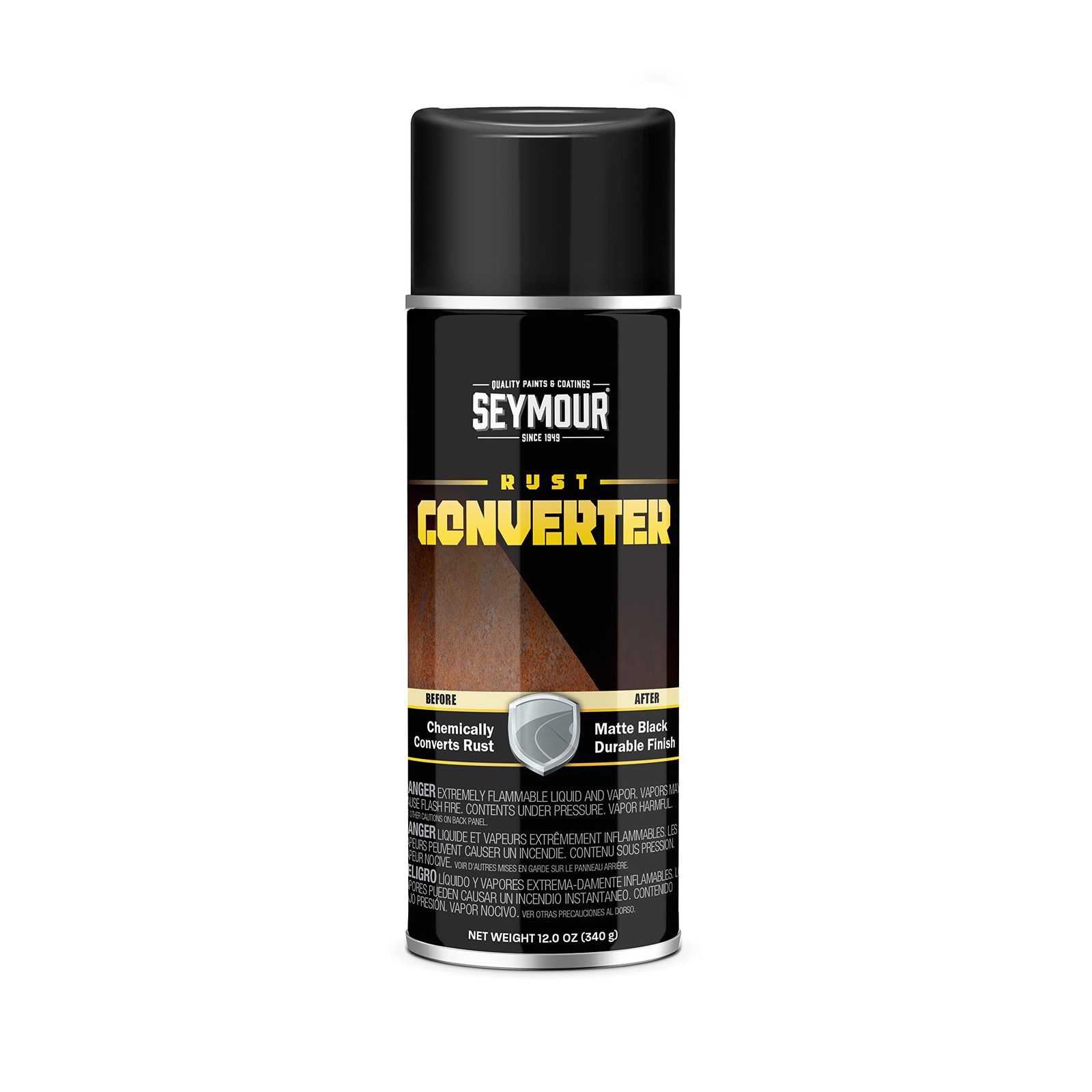 Seymour 16-45 Rust Converter, Black 16 oz,
