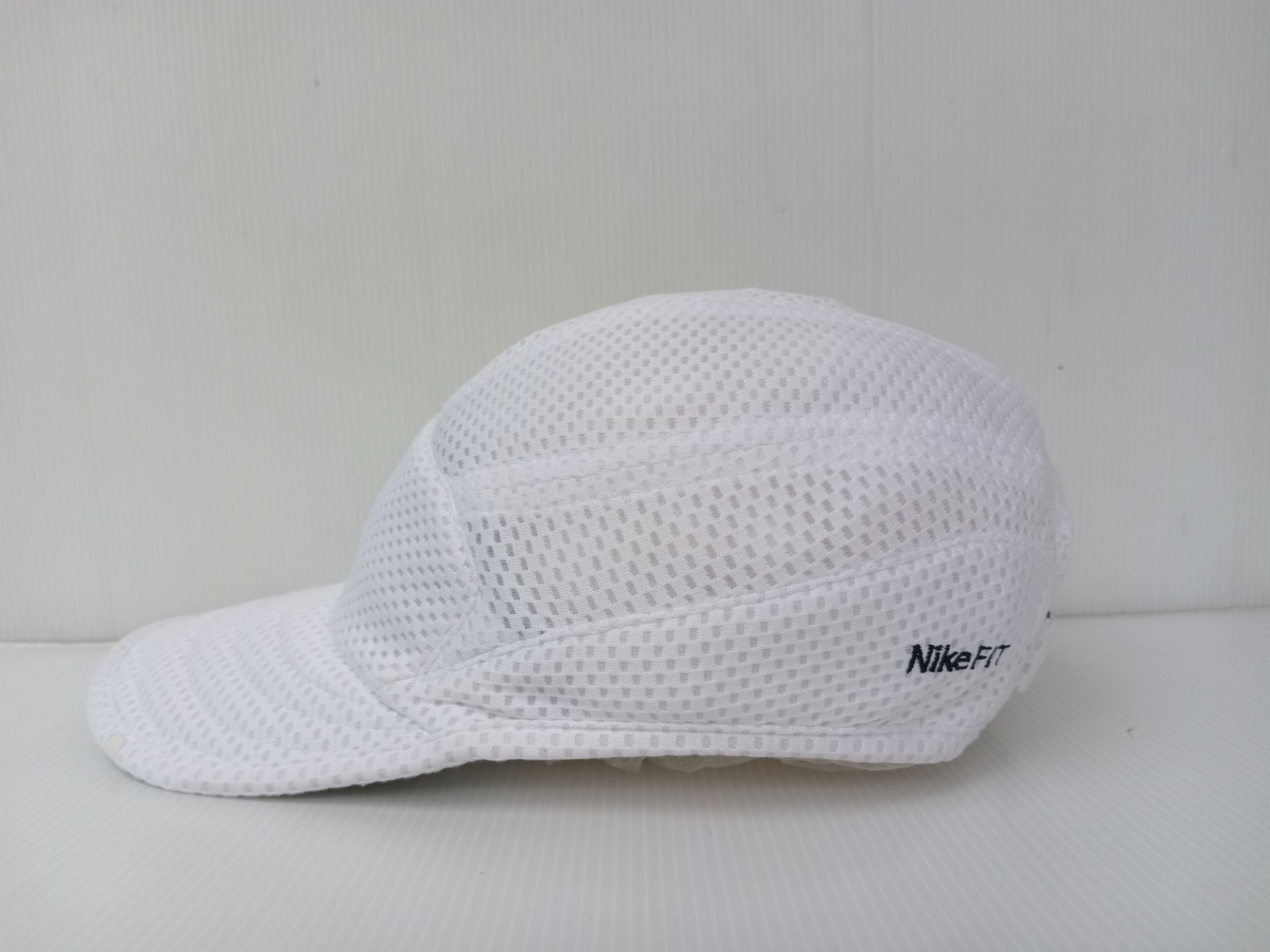2 Pcs THERE IS NO FINISH LINE NIKE FIT White / Black Cap Hat Full Mesh TAILWIND