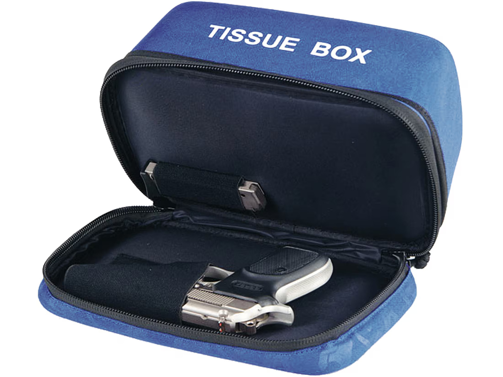 G.P.S. Deceit & Discreet Tissue Box Pistol Case Blue