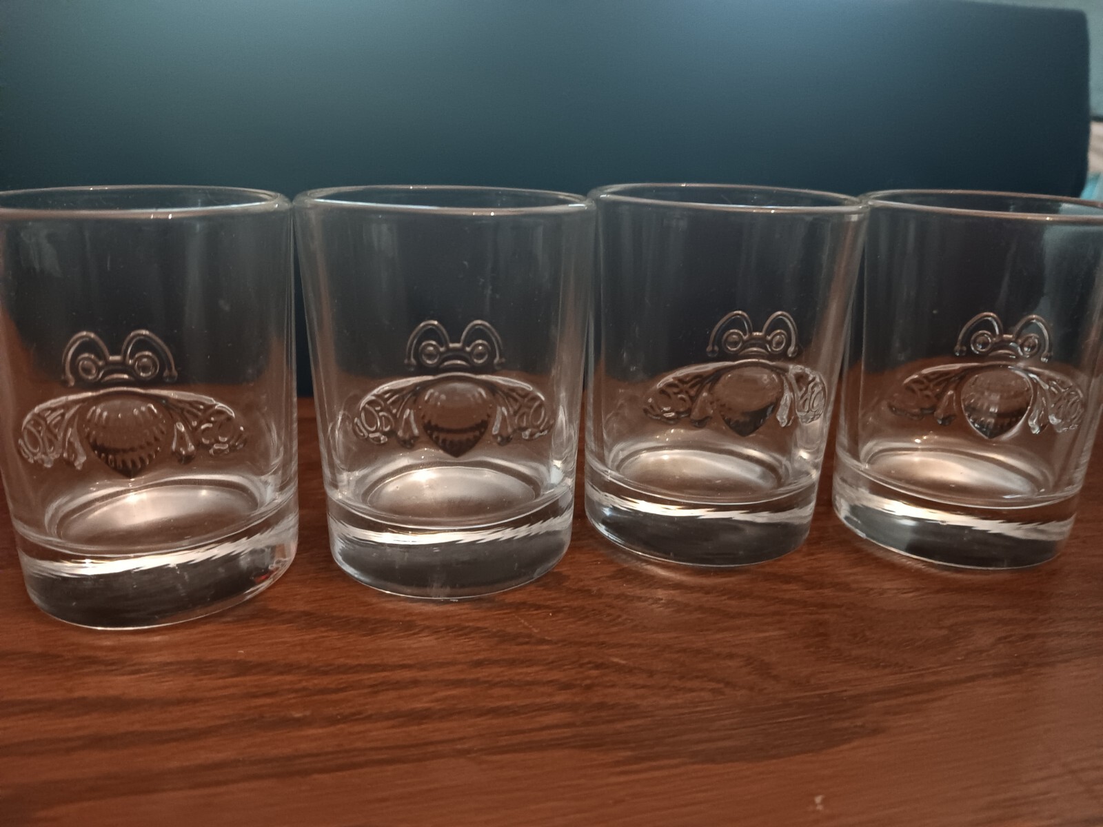 Patron Bee Logo 2 Oz Shot Glasses 4-Pk