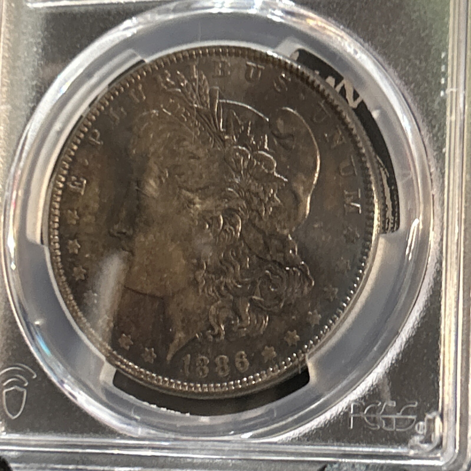 1886 Morgan Silver Dollar PCGS MS63 Toner