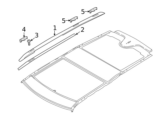 Genuine Land-Rover Roof Rail Cap LR082732