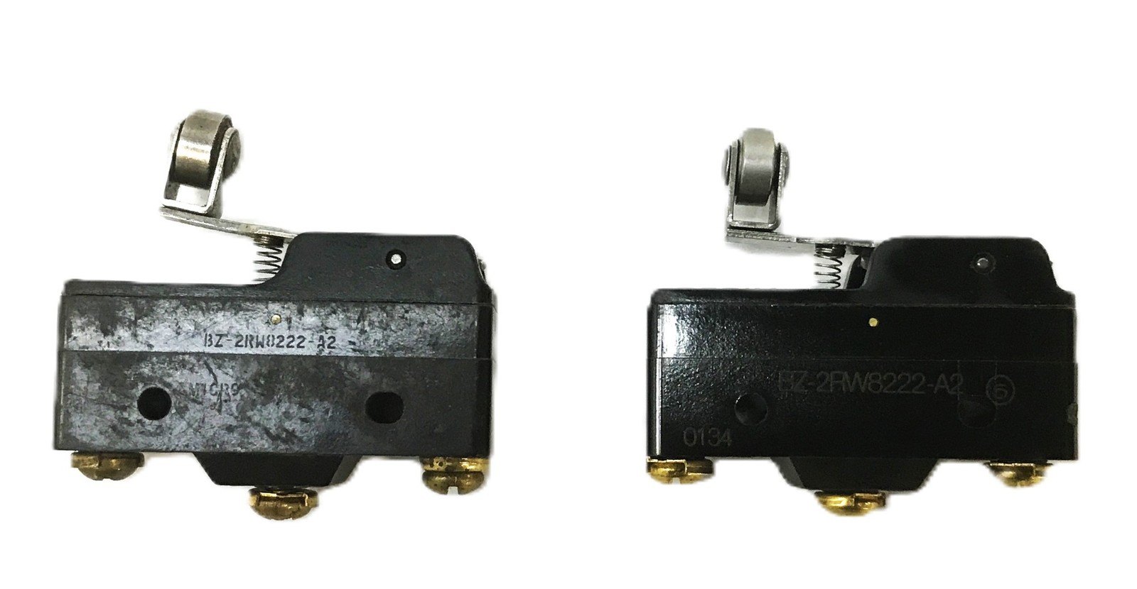 Micro Switch Roller Lever Micro-Switch BZ-2RW8222-A2 [Lot of 2] NOS