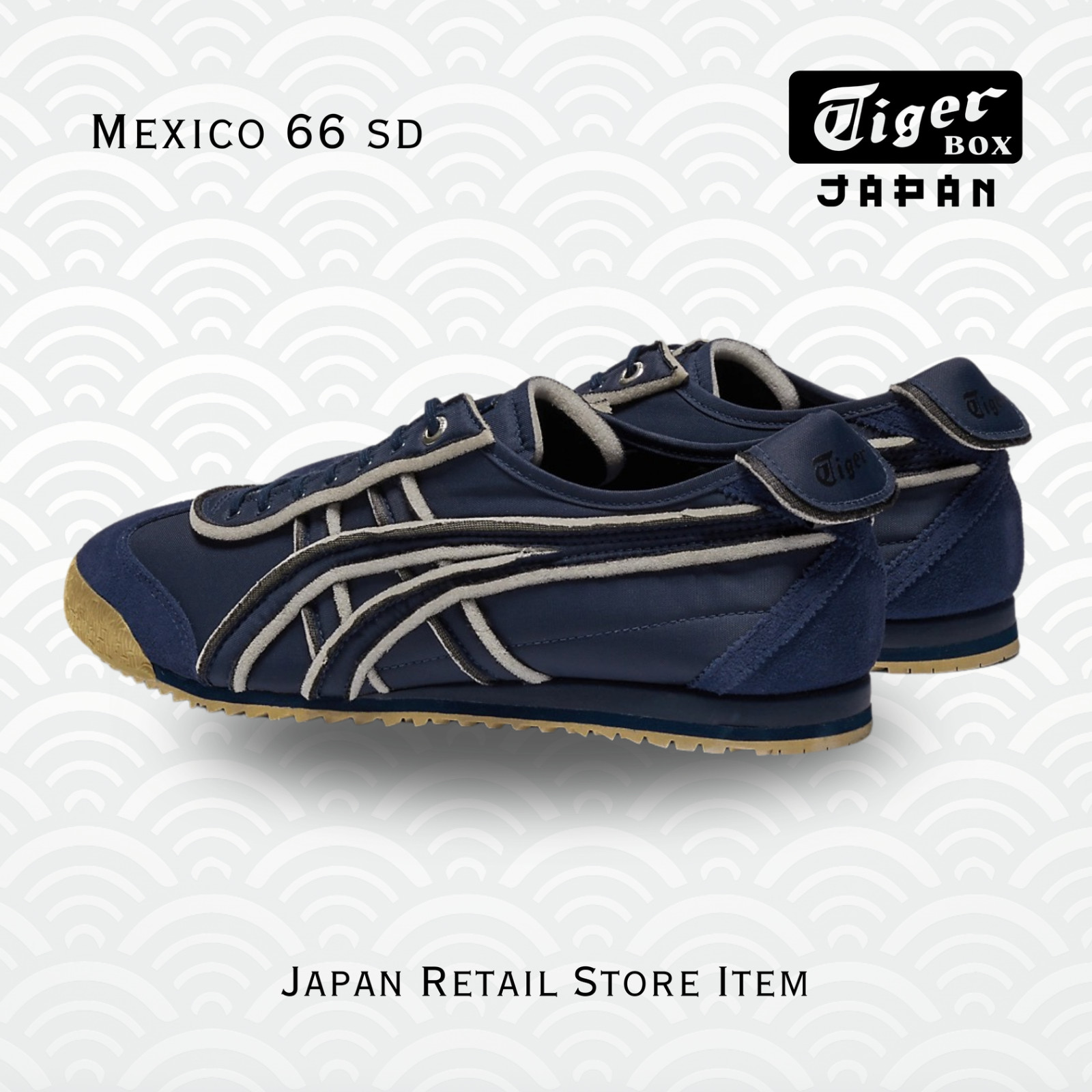 AUTHENTIC ONITSUKA TIGER MEXICO 66 SD PEACOAT/PEACOAT + FREE GIFT KIT!