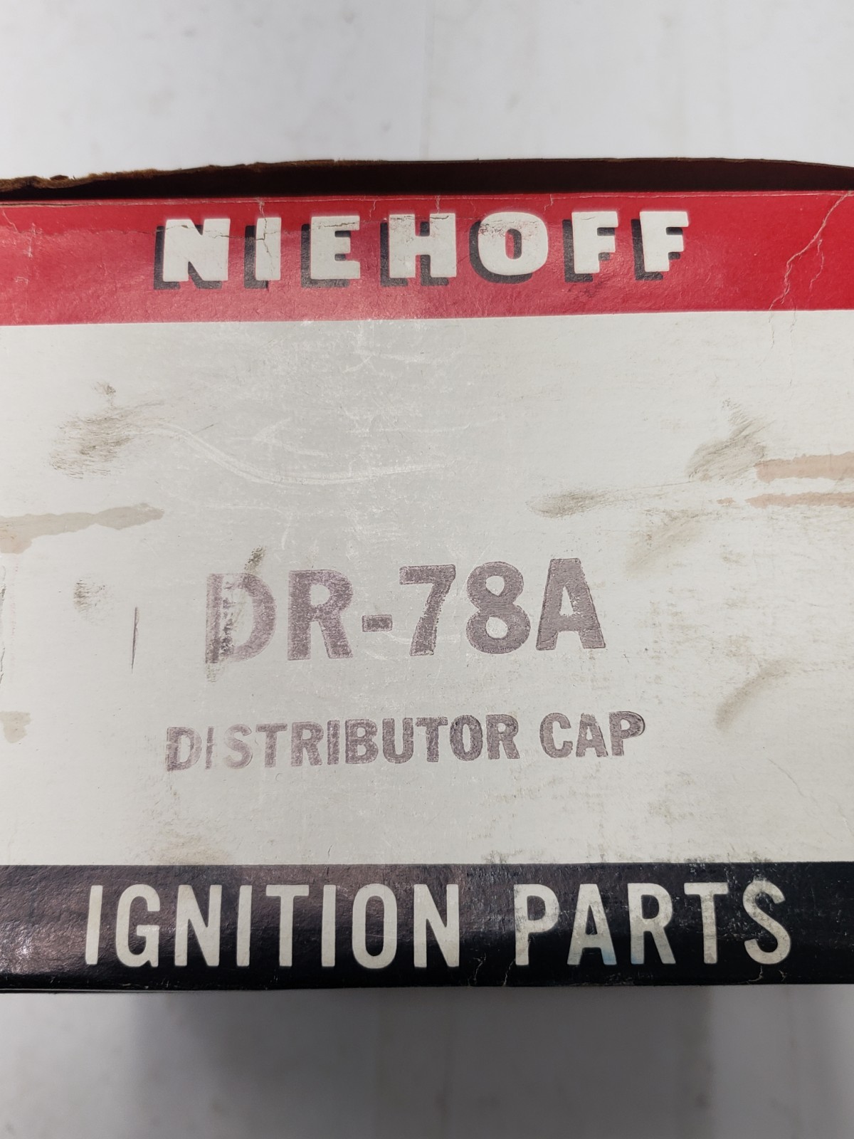 Vintage Niehoff DR-78A Black Distributor Cap Ignition Part Replacement NOS