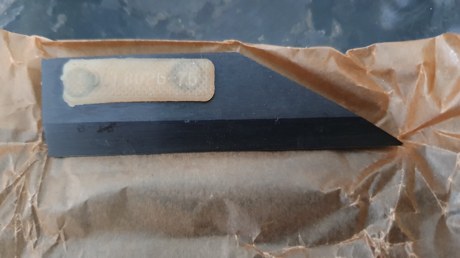 Straight Edge 80mm  Precision Hardened Black Oxide Steel Haarlineal USSR Gr 0