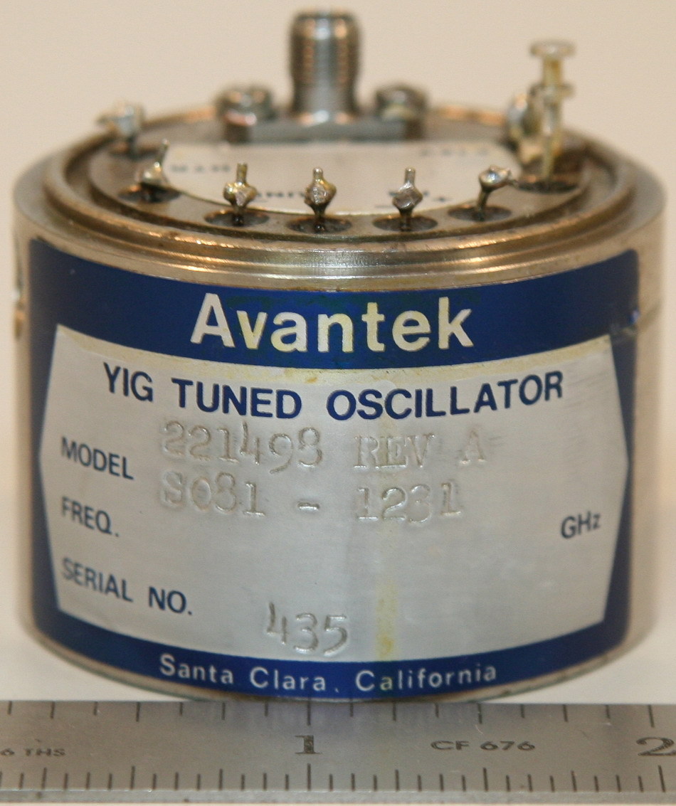 Avantek S081-1231 Yig Tuned Oscillator