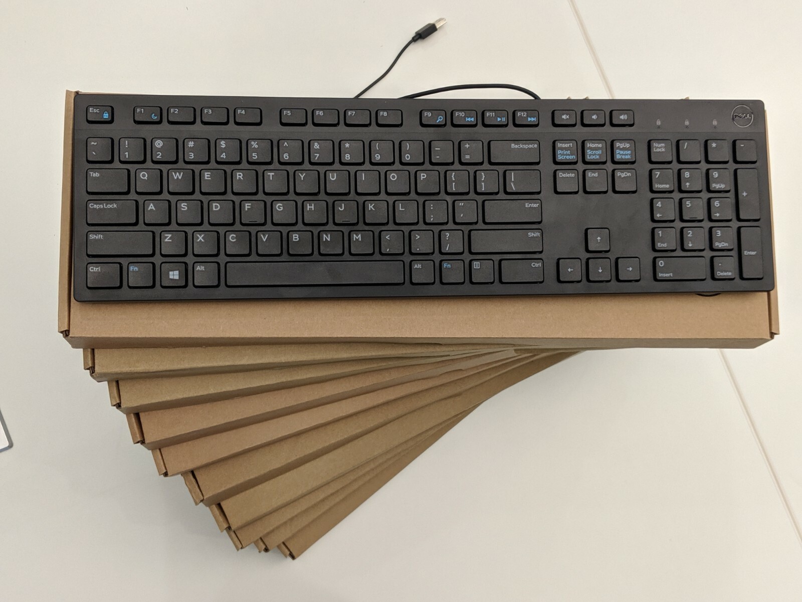 Lot of 10 - New Dell Keyboard KB-216 Blk US - 0RKRON 0644G3 0G4D2W 06WMN0 0N6R8G