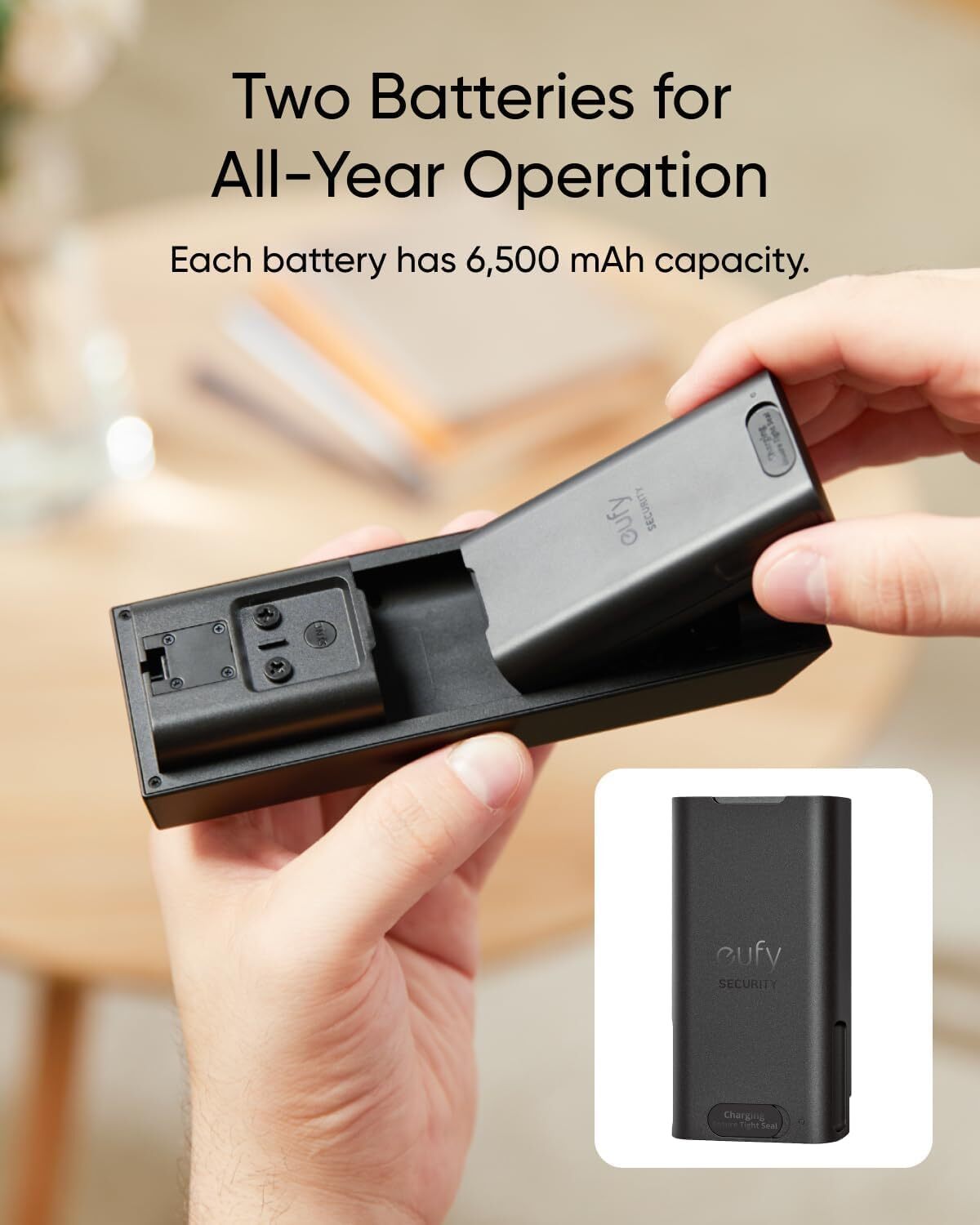 eufy Security Wireless Video Doorbell E340 w/Extra Backup Battery 2K Dual Camera