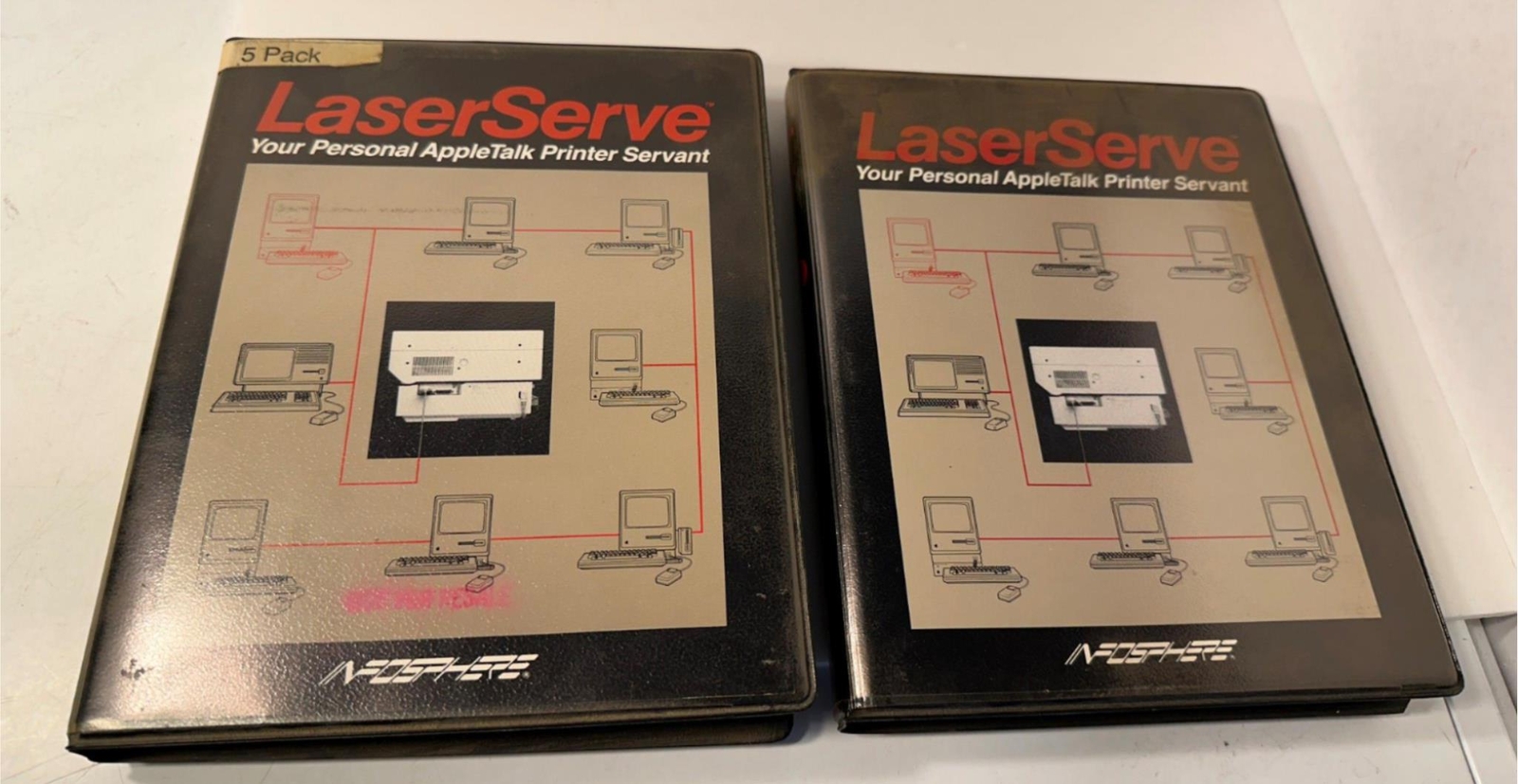 LaserServe Vintage Apple Software For Printers Infosphere - Single & 5 Pack