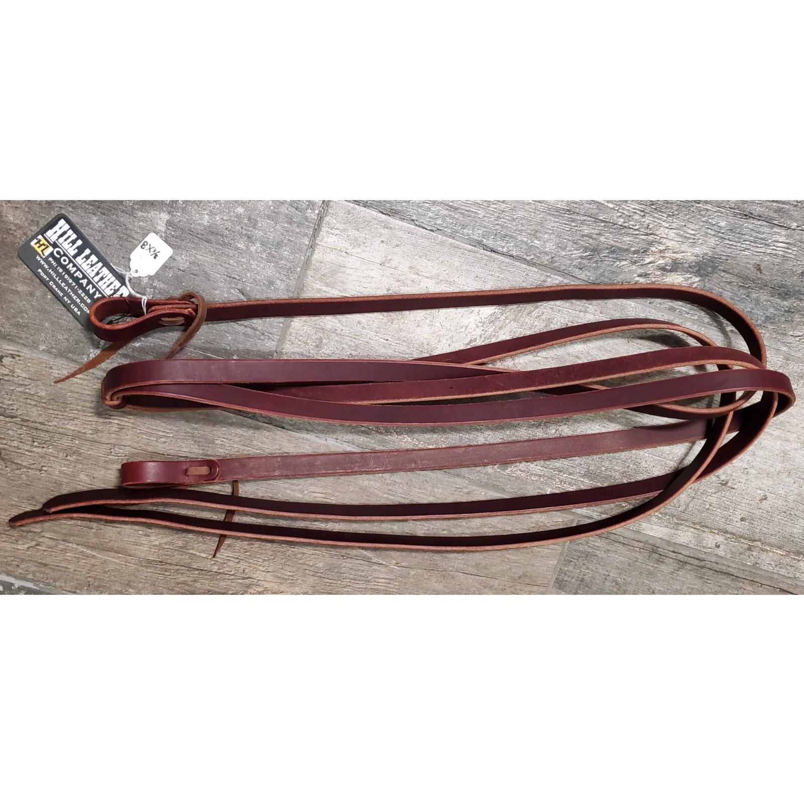 New 3/4" x 8' Premium Latigo Leather Split Reins