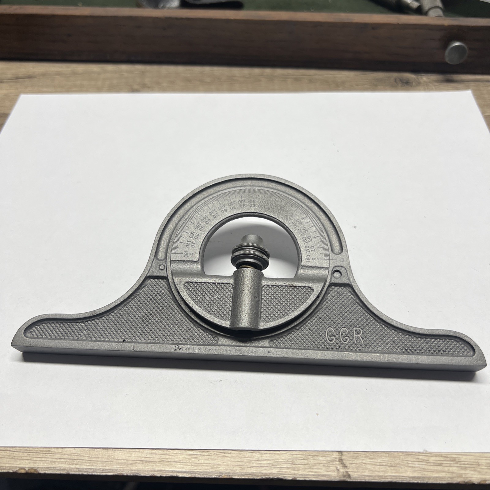 Starrett No. 12 Machinist Protractor w/ Level – USA Made