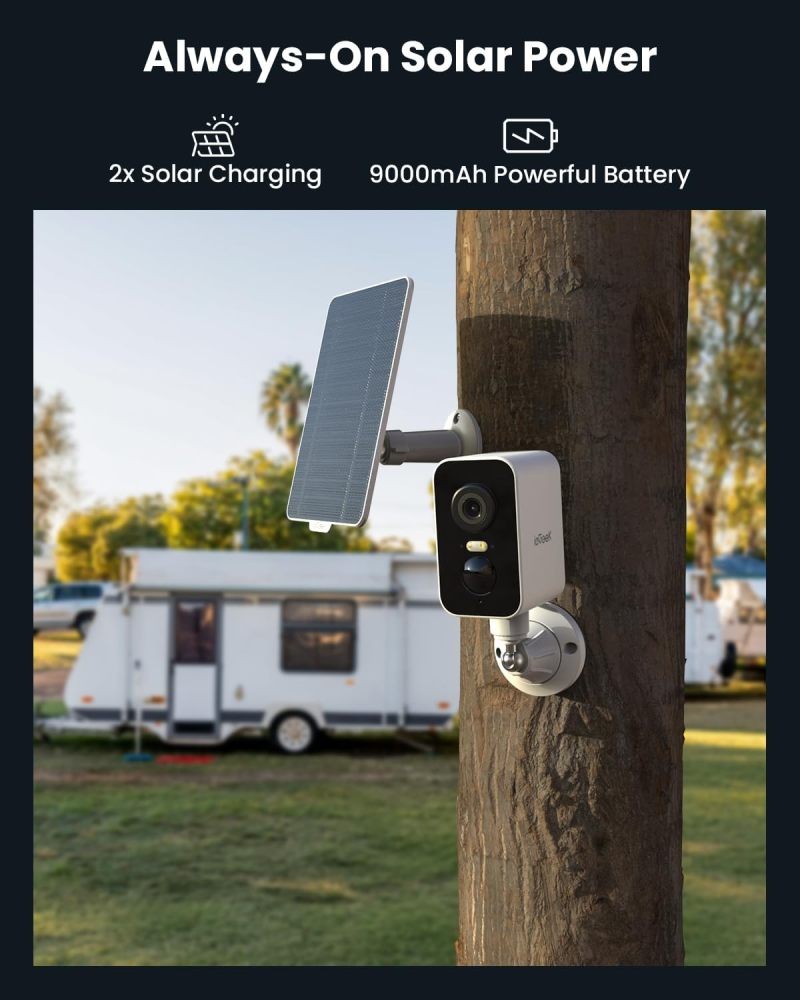 ieGeek 4G LTE Cellular Security Camera Wireless Outdoor,No WiFi Solar Powered