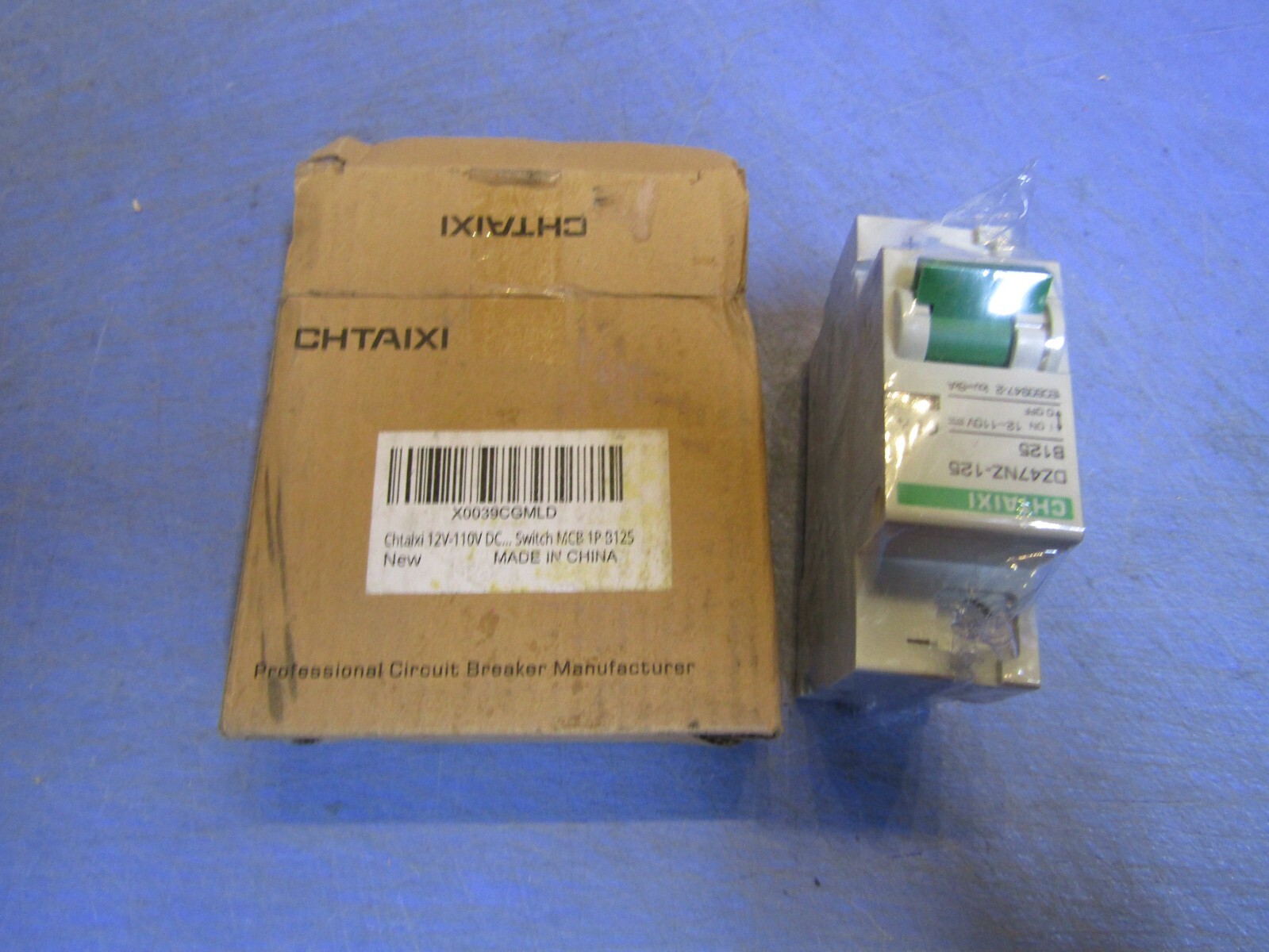 1 – CHTAIXI Circuit Breaker  DZ47NZ-125, B125, 12-110V DC, NEW in Box sealed