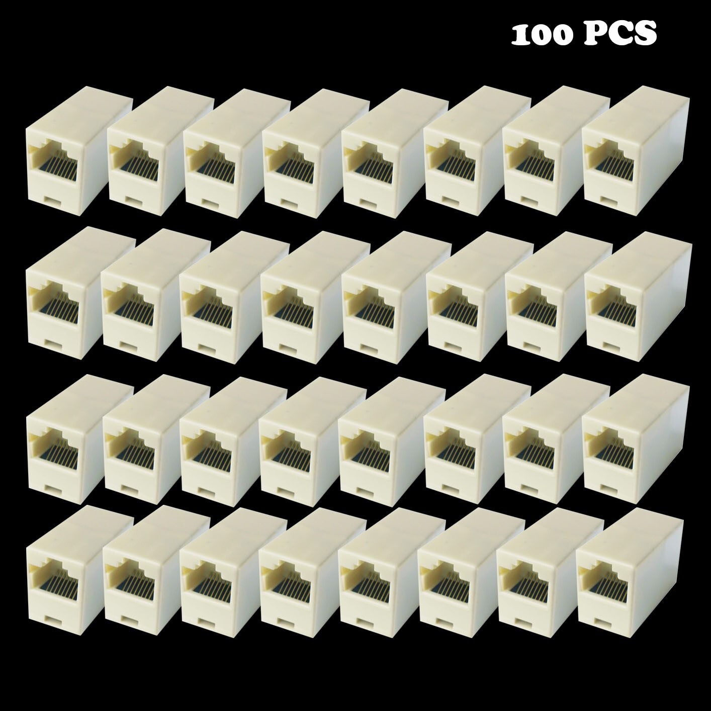 InstallerCCTV RJ45 Coupler for Cat7 Cat6 Cat5e Ethernet Cable Inline Coupler LOT