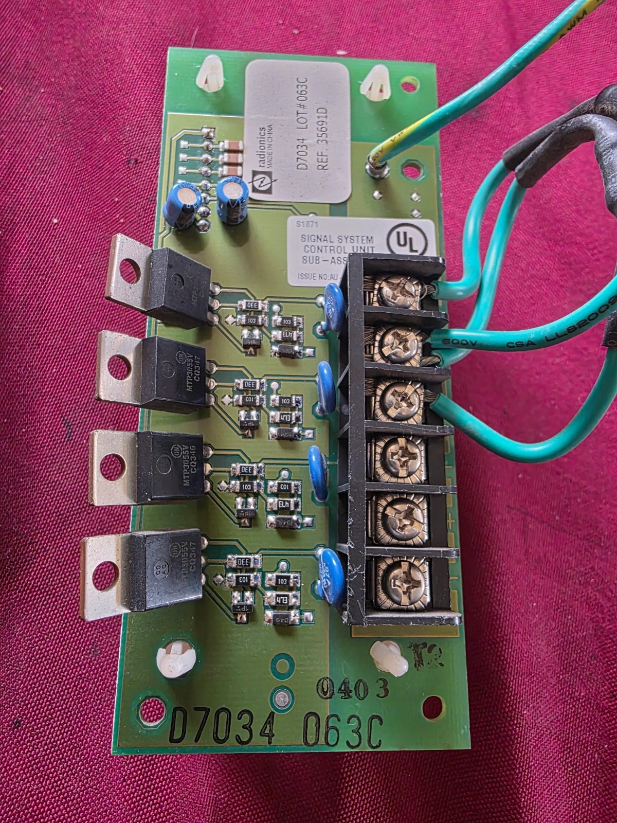 Radionics D7034 4-point Zone Expander (for D7024 Board)