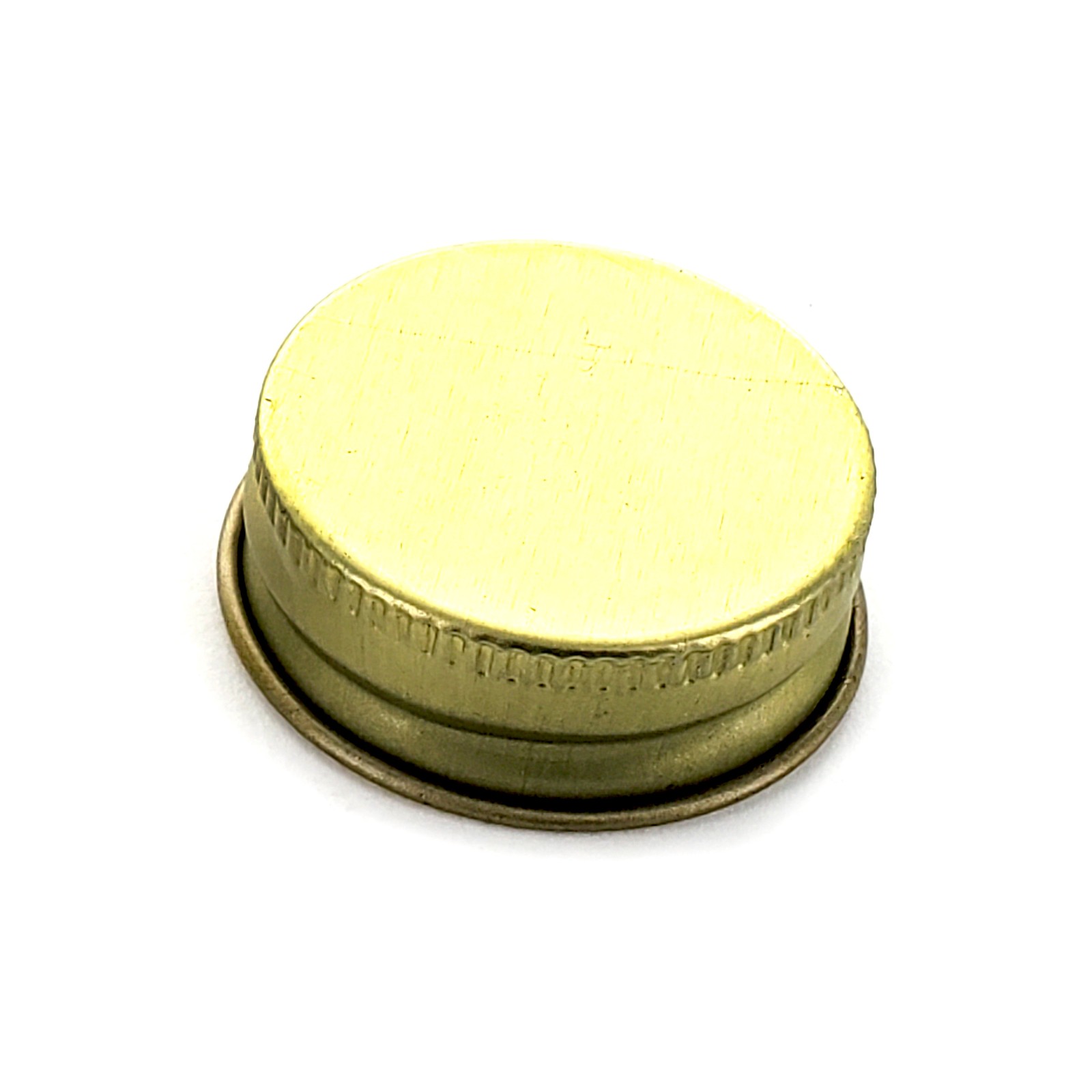 Gold 28mm Metal Screw Cap, (1) Single