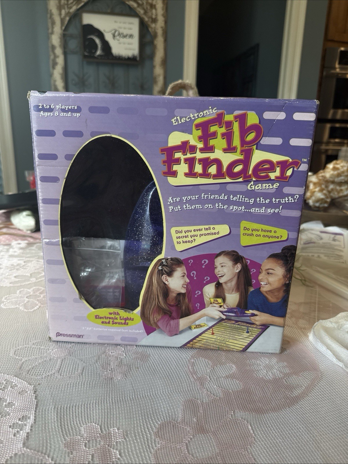 Teen Game Electronic Fib Finder Game By Pressman 2000 Tested Works EUC