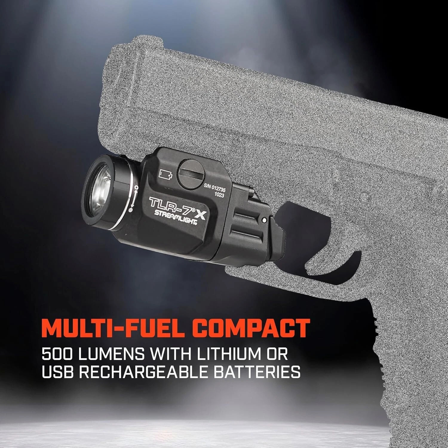 TLR-7X Low-Profile Rail-Mounted Tactical Weapon LED Light