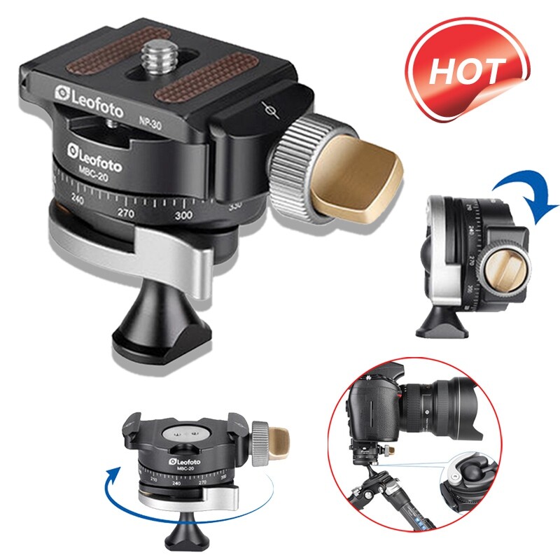 NEW US 360° Leofoto MBC-20 ballhead Camera Tripod Panning Micro For Sony Nikon