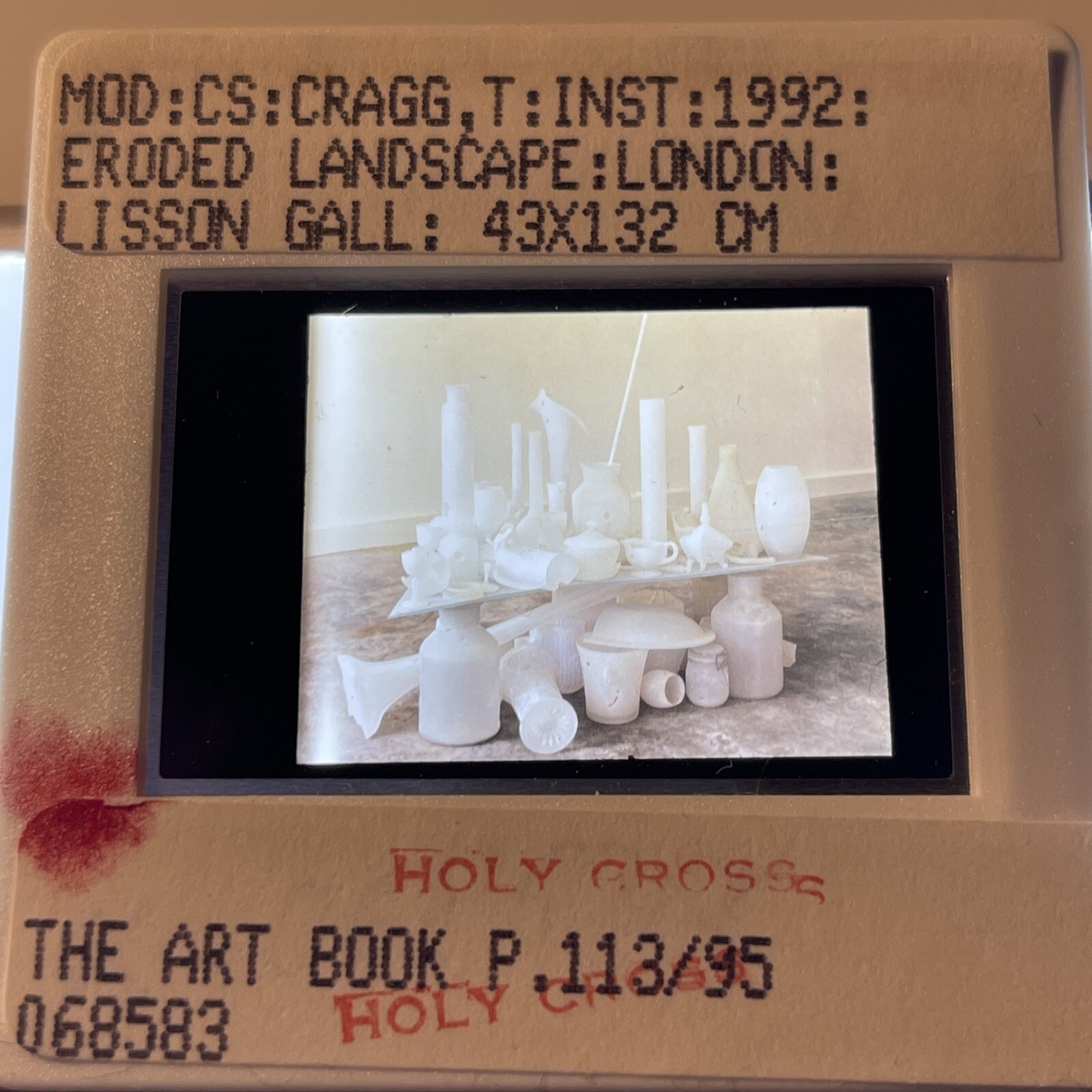 Tony Cragg “Eroded Landscape " Modern Sculpture Art 35mm Slide