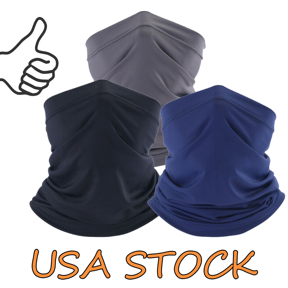 Summer Face Scarf Mask UV Sun Sunscreen Neck Gaiter Bike Fishing Cool Bandana