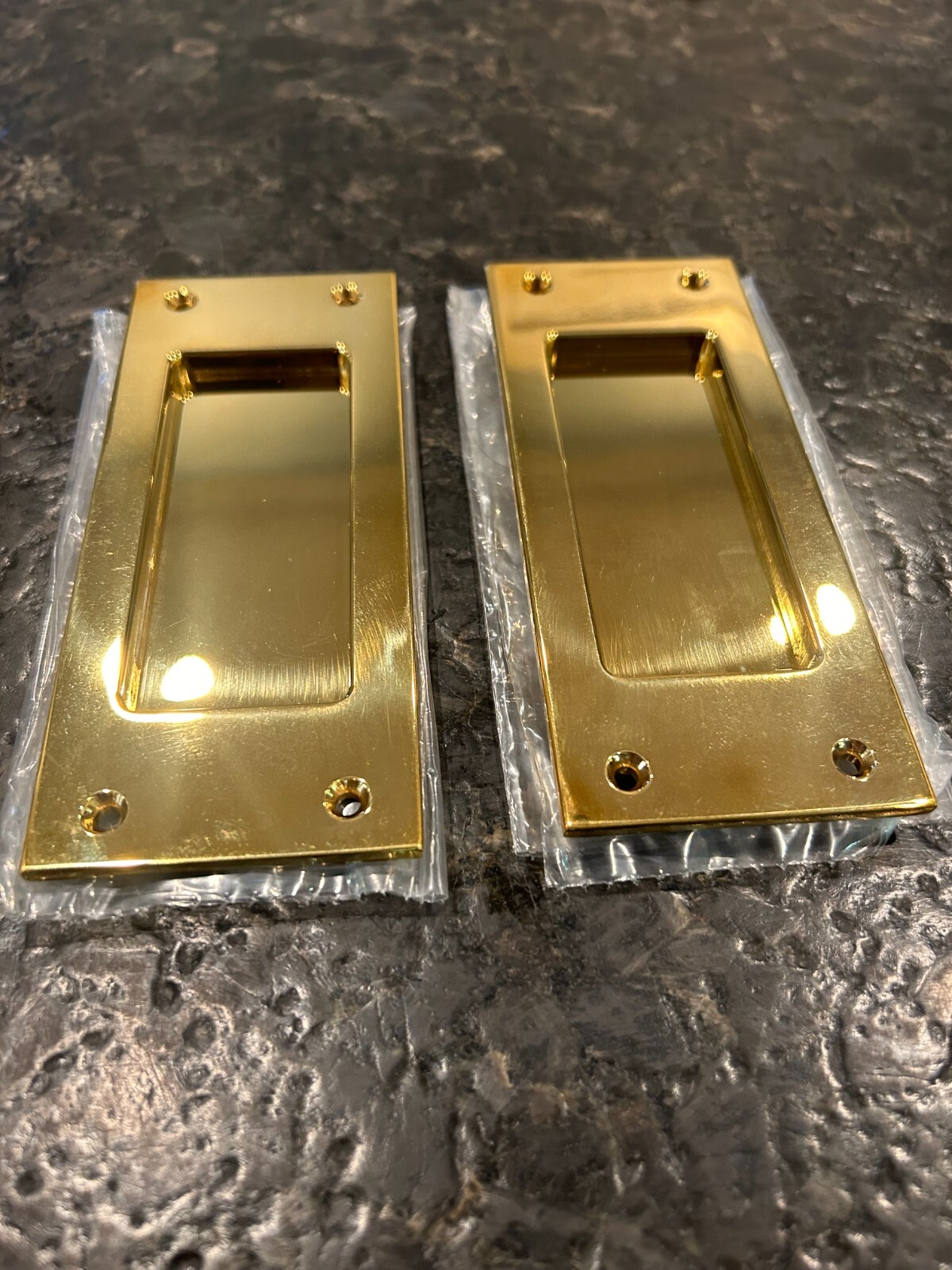 Baldwin Santa Monica Dummy Pocket Door Set from the Estate Collection