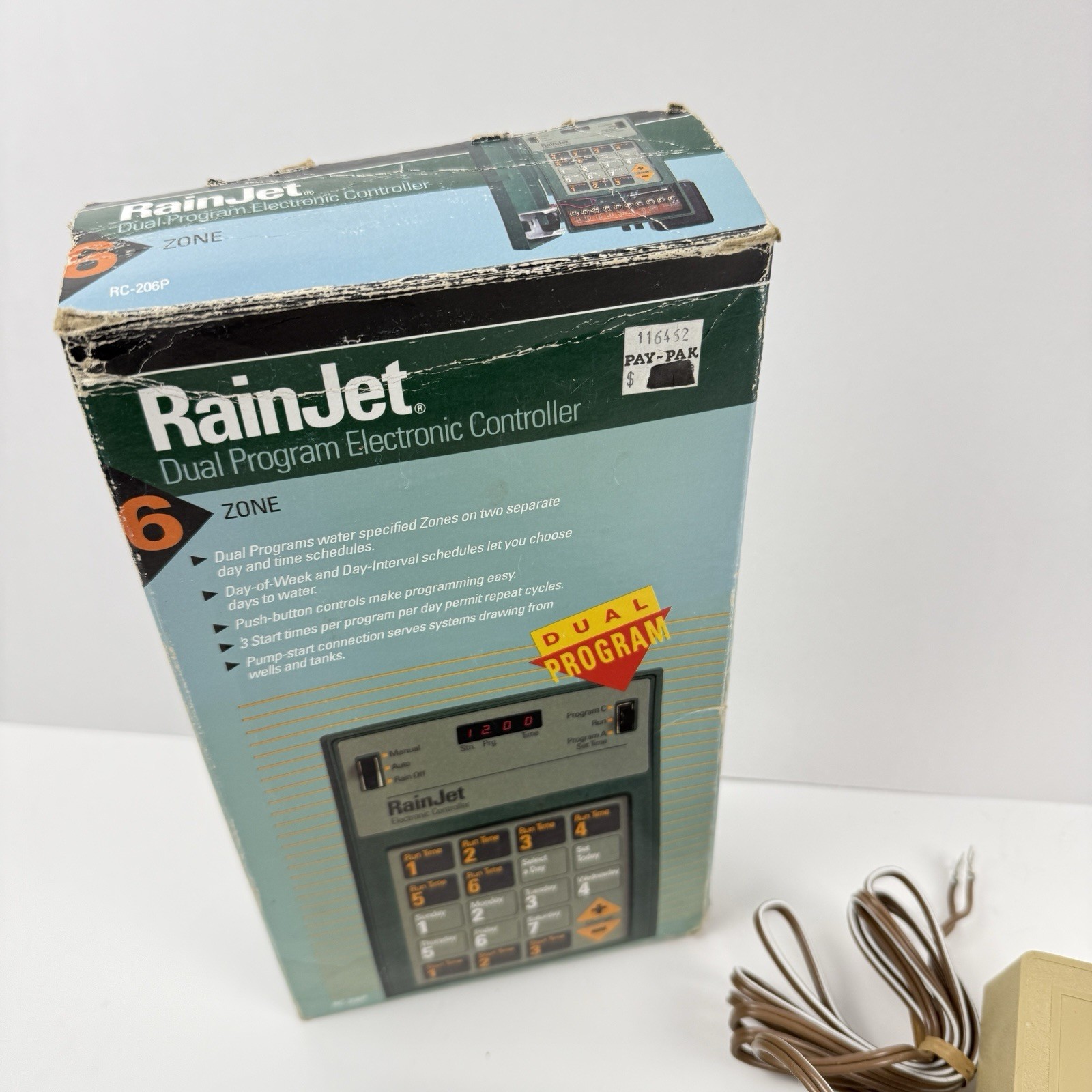 RainJet Electronic Sprinkler Timer 6 Station Controller Model RC-206P