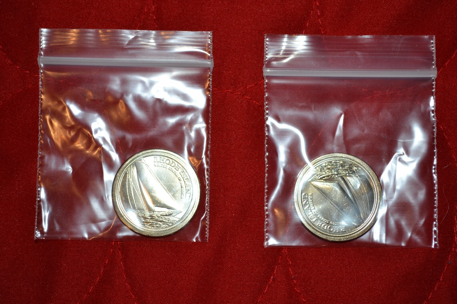 2022 P & D Rhode Island American Innovation Dollar Coin - 2 Coin Set - UNC