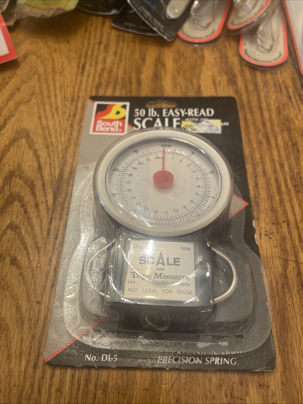 Vintage Fishing Dial Scale 50lb/22 Kg Built In 1M/39in Tape Measure South Bend