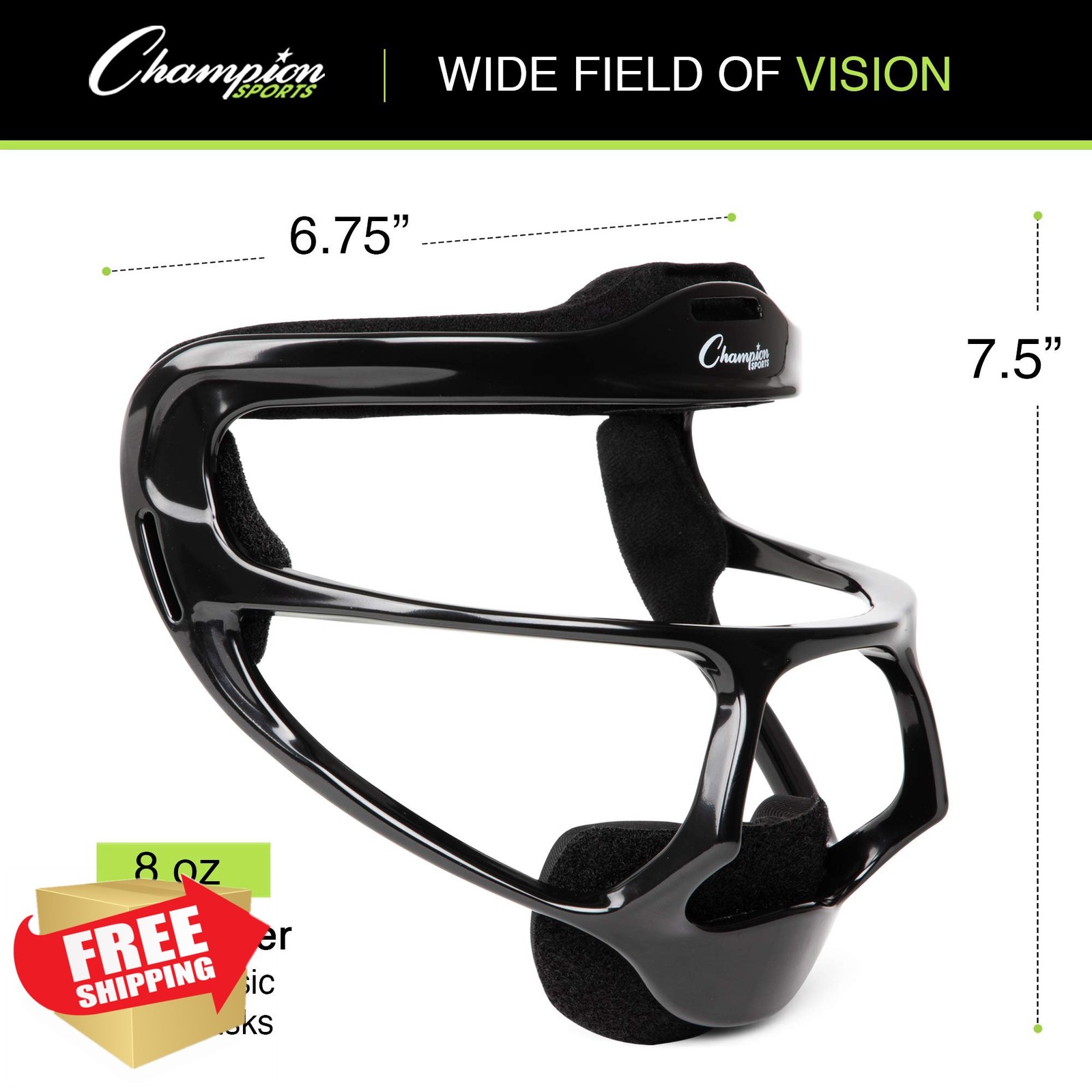 Champion Sports Ultralight Magnesium Youth Adult Fielder's Mask 8oz