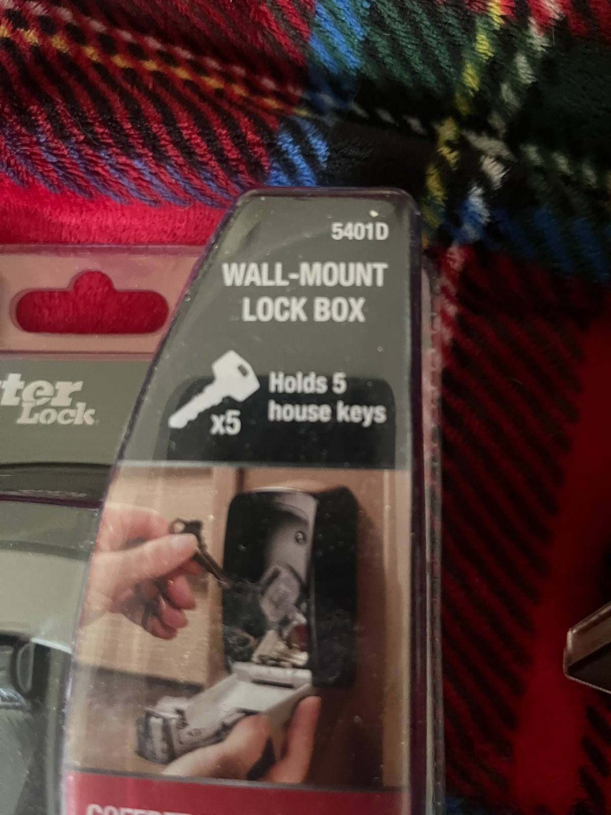 Master Lock Wall Mount Lock Box Holds 5 Keys 5401D Sealed